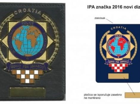 Novi oblik i dizajn značke u etuiu IPA Hrvatske Sekcije.