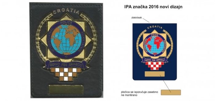 Novi oblik i dizajn značke u etuiu IPA Hrvatske Sekcije.